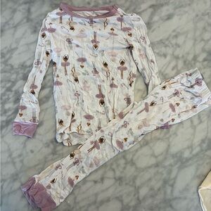 Cozy Ballet Print Pajama Set